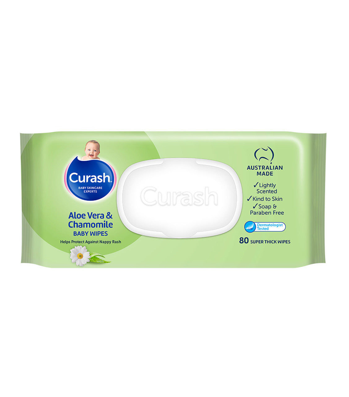 Curash Baby Wipes Aloe and Chamolile 80 Pack