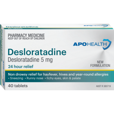 Apohealth Desloratadine 5mg Tablets 40