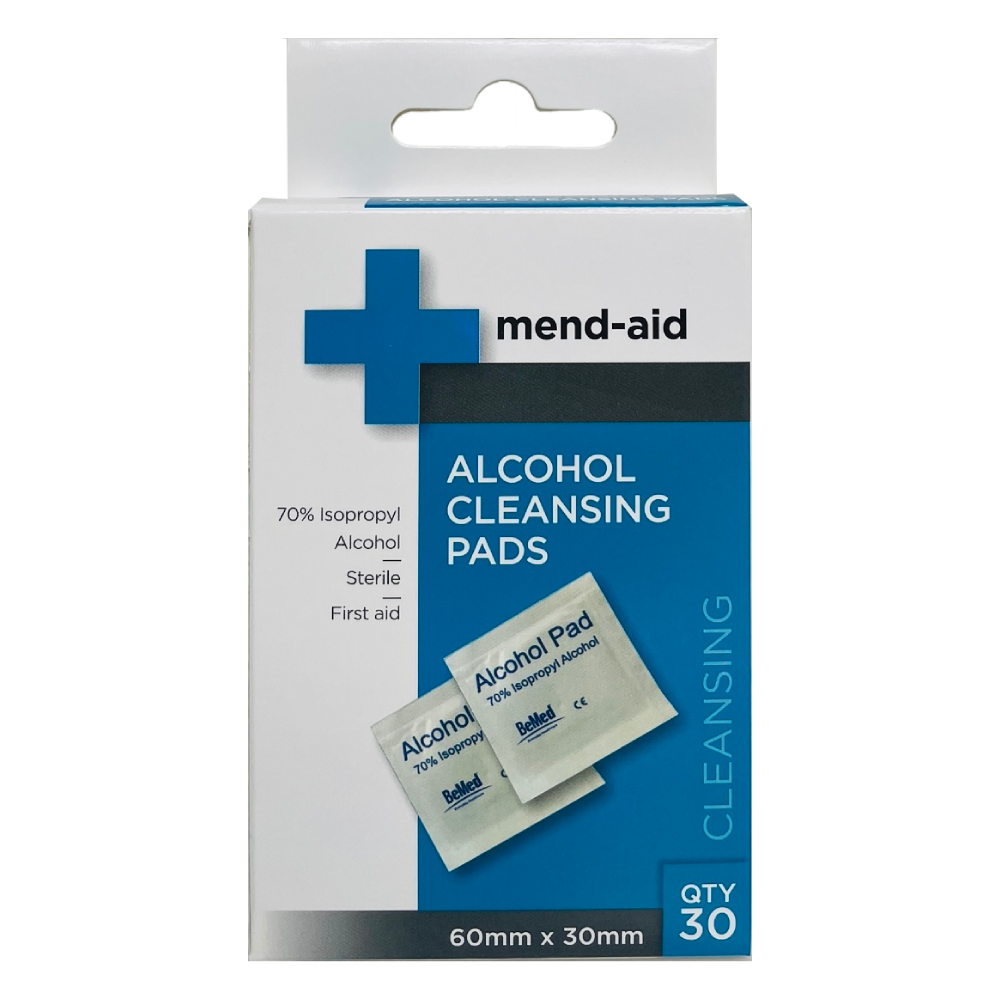 BeMed Mend-Aid Alcohol Cleansing Pad 30 Pieces