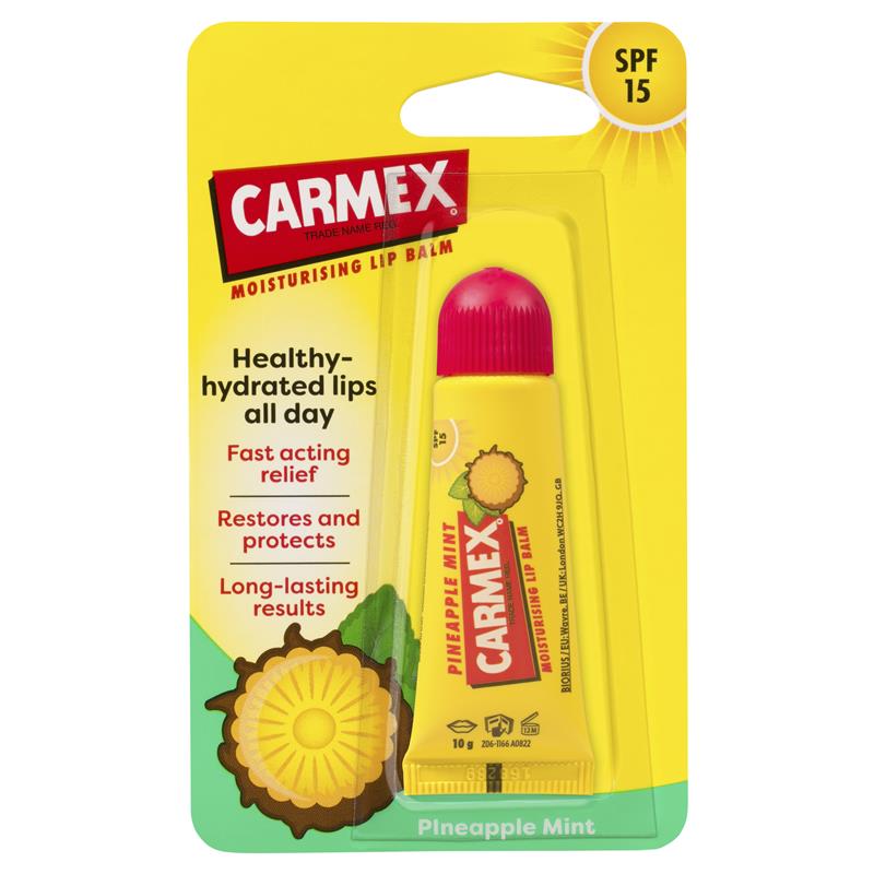 Carmex Lip Balm Tube Pineapple Mint 10g