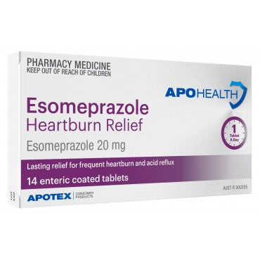 Apohealth Heartburn Relief Esomeprazole 20mg Tablets 14
