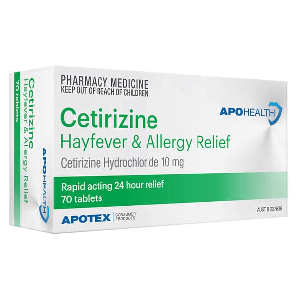 Apohealth Cetirizine 10mg Tablets 70