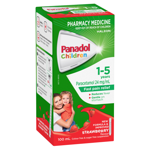 Panadol Children 1-5 Years Strawberry 100mL