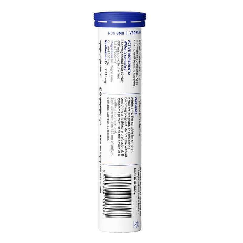 Nighty Night Sleep Effervescent Tablets Elderberry Flavour 14