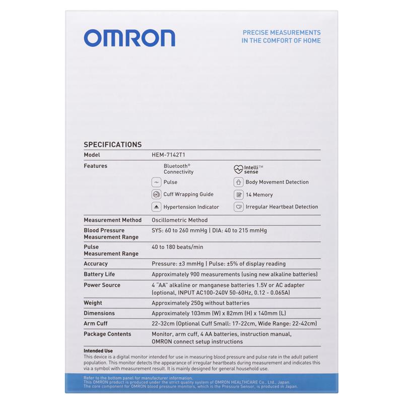 Omron HEM7142T1 Standard Blood Pressure Monitor (Standard Medium Cuff)