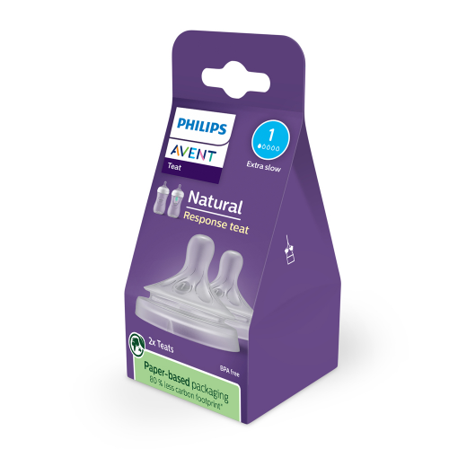 Avent Natural Response Teat 3M+ Flow 4 - 2 Pack