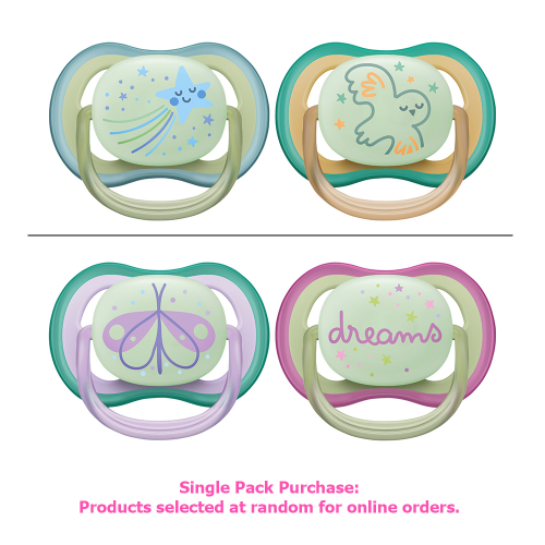 Avent Nighttime Air Soother 0-6 Months - 2 Pack