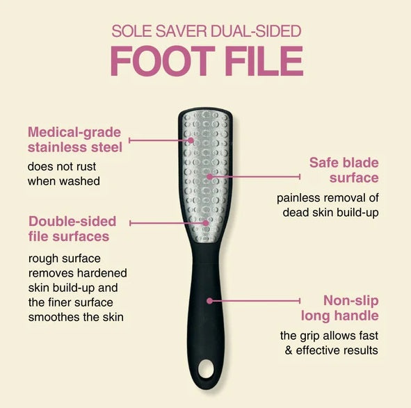 Dermelive Sole Saver Dual-Sided Foot File
