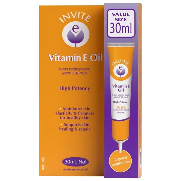 Invite E Pure Vitamin E Oil 30mL