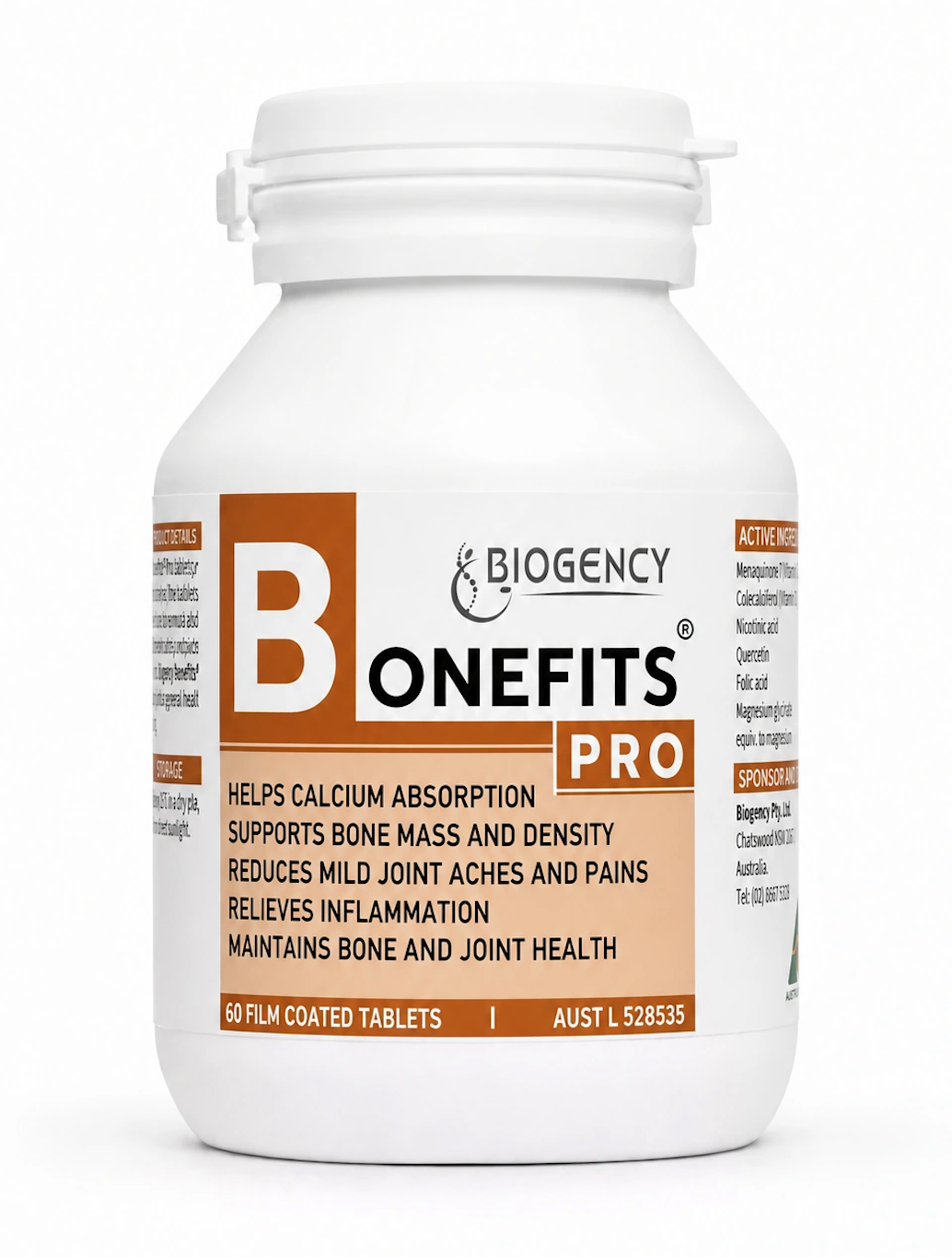 Biogency Bonefits Pro Tablets 60