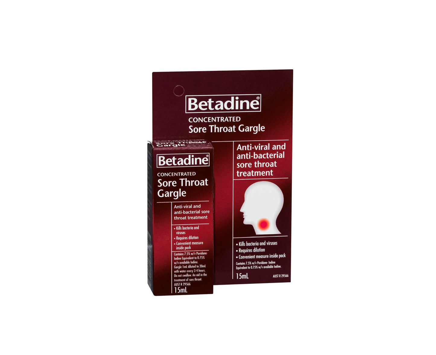 Betadine Sore Throat Gargle Concentrated 15mL