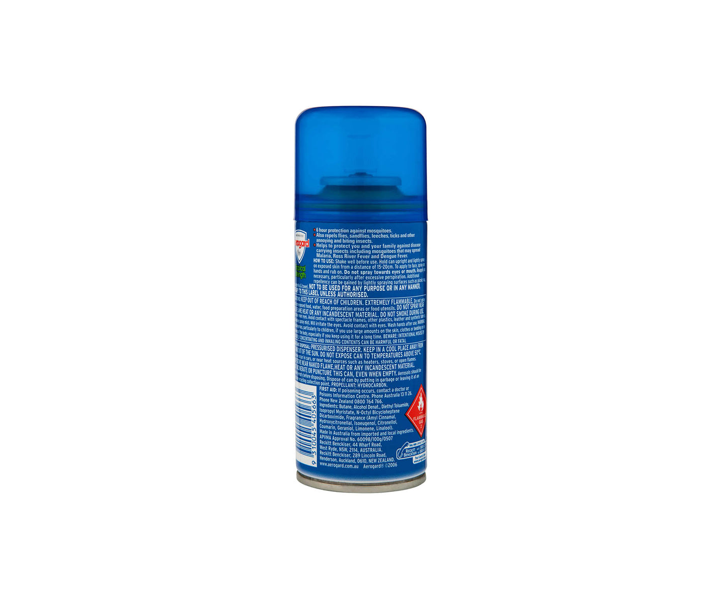 Aerogard Tropical Strength Aerosol Spray 100g