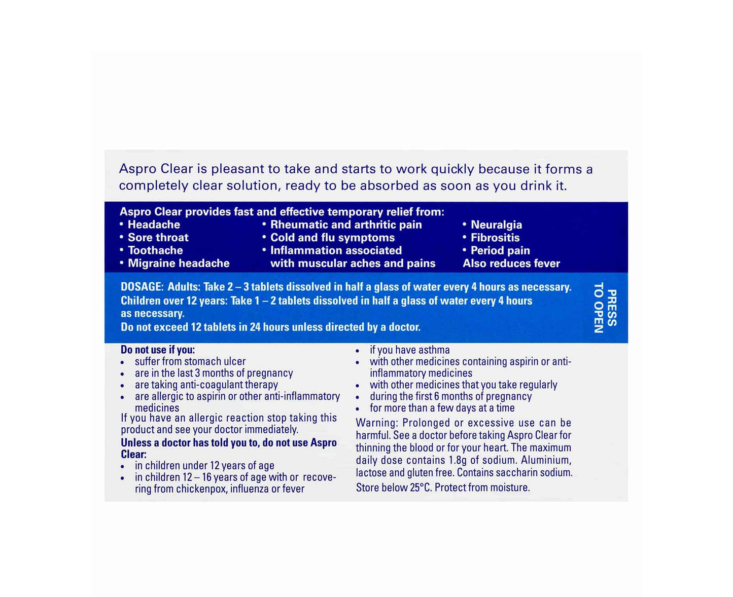 Aspro Clear Tablets 24