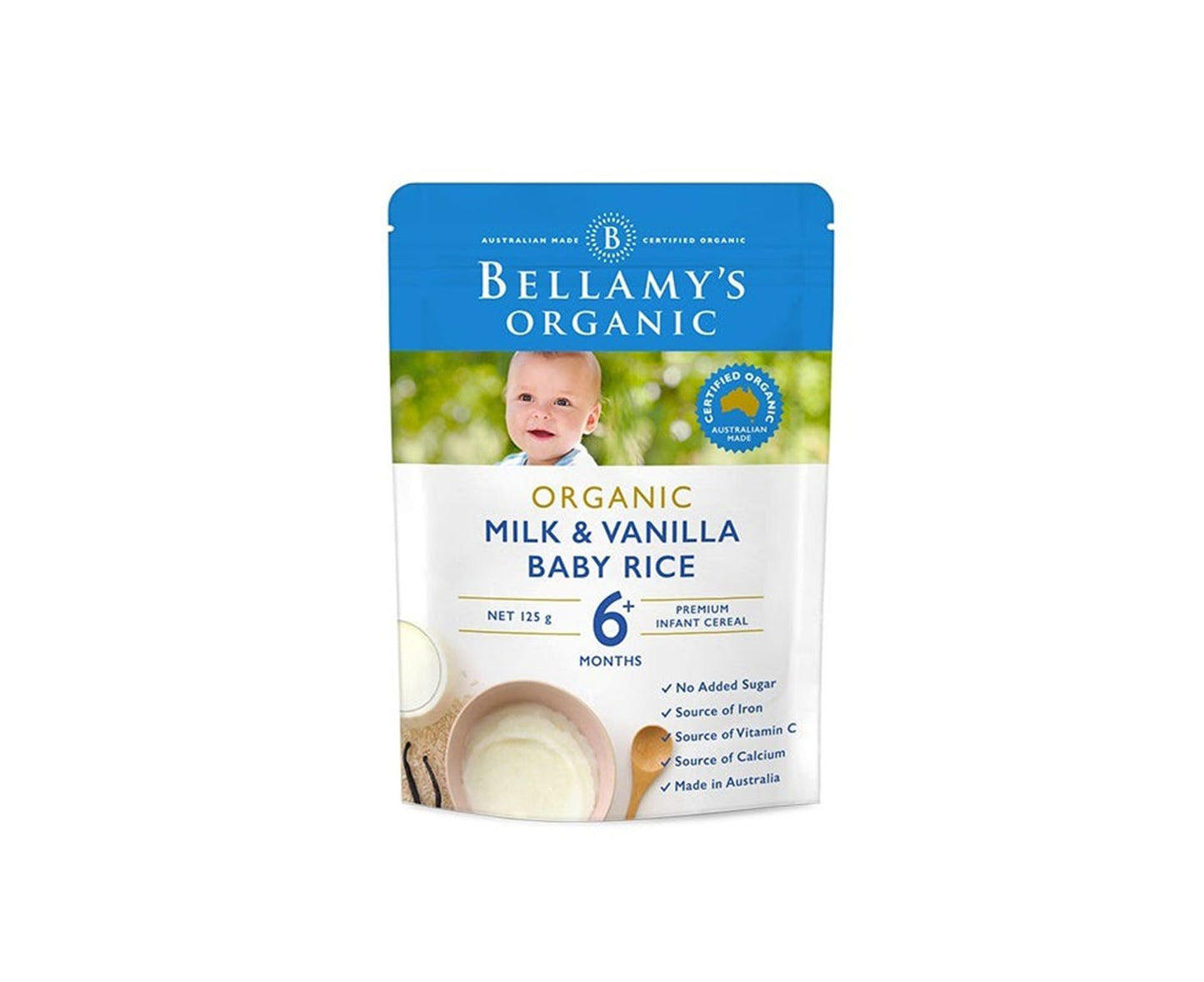 Bellamy's Organic Milk & Vanilla Baby Rice