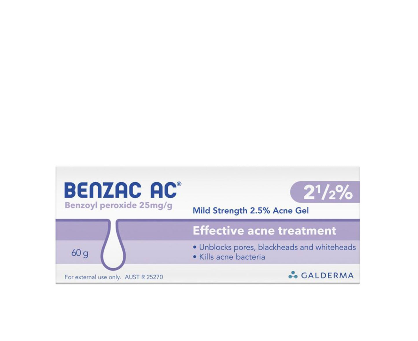 Benzac AC Gel 2.5% 60g