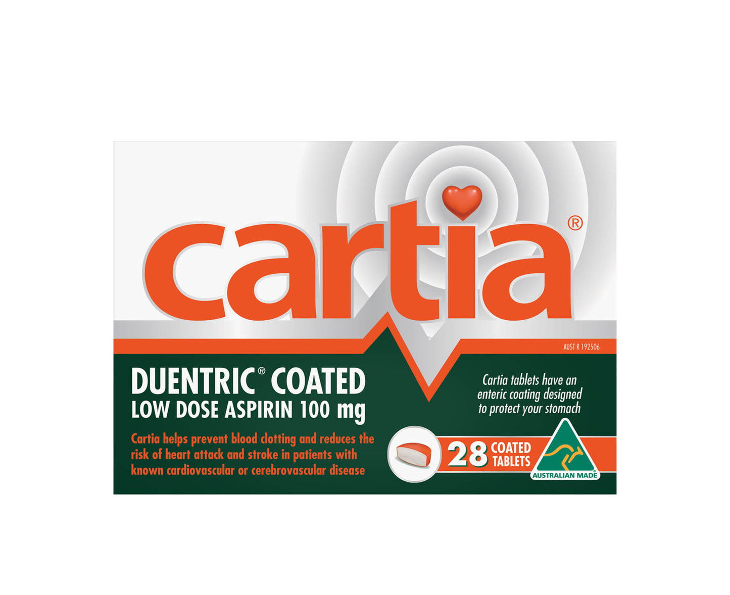 Cartia 100mg Tablets 28