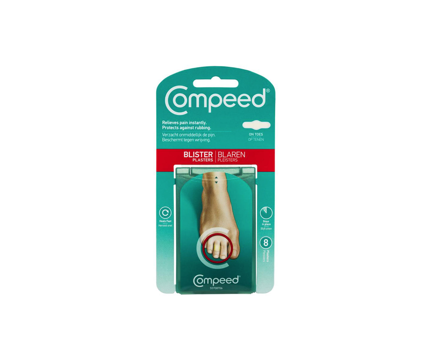 Compeed Blister On Toes Plasters 8 Pack