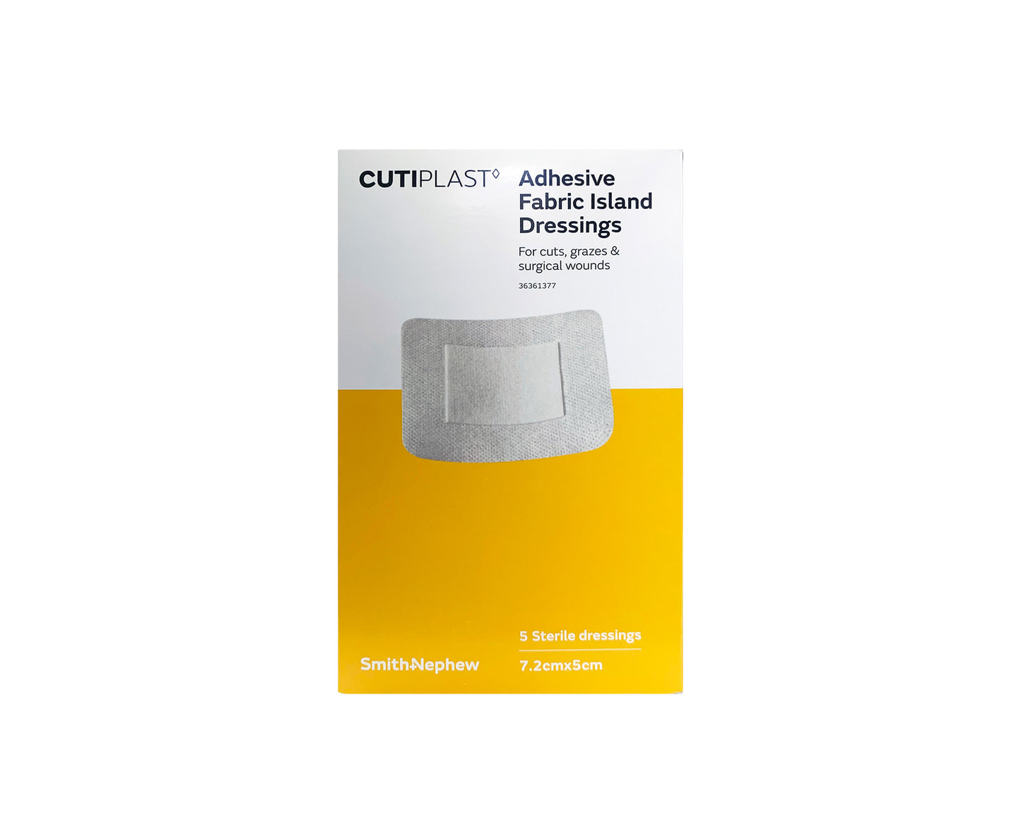 Cutiplast Adhesive Fabric Island Dressings 5 Packs