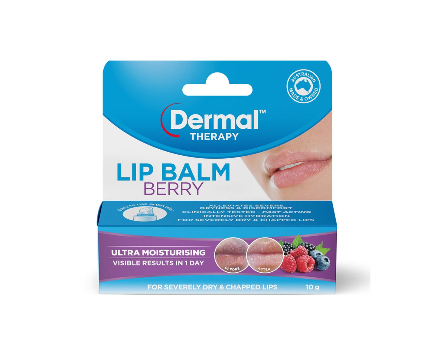 Dermal Therapy Lip Balm Berry 10g