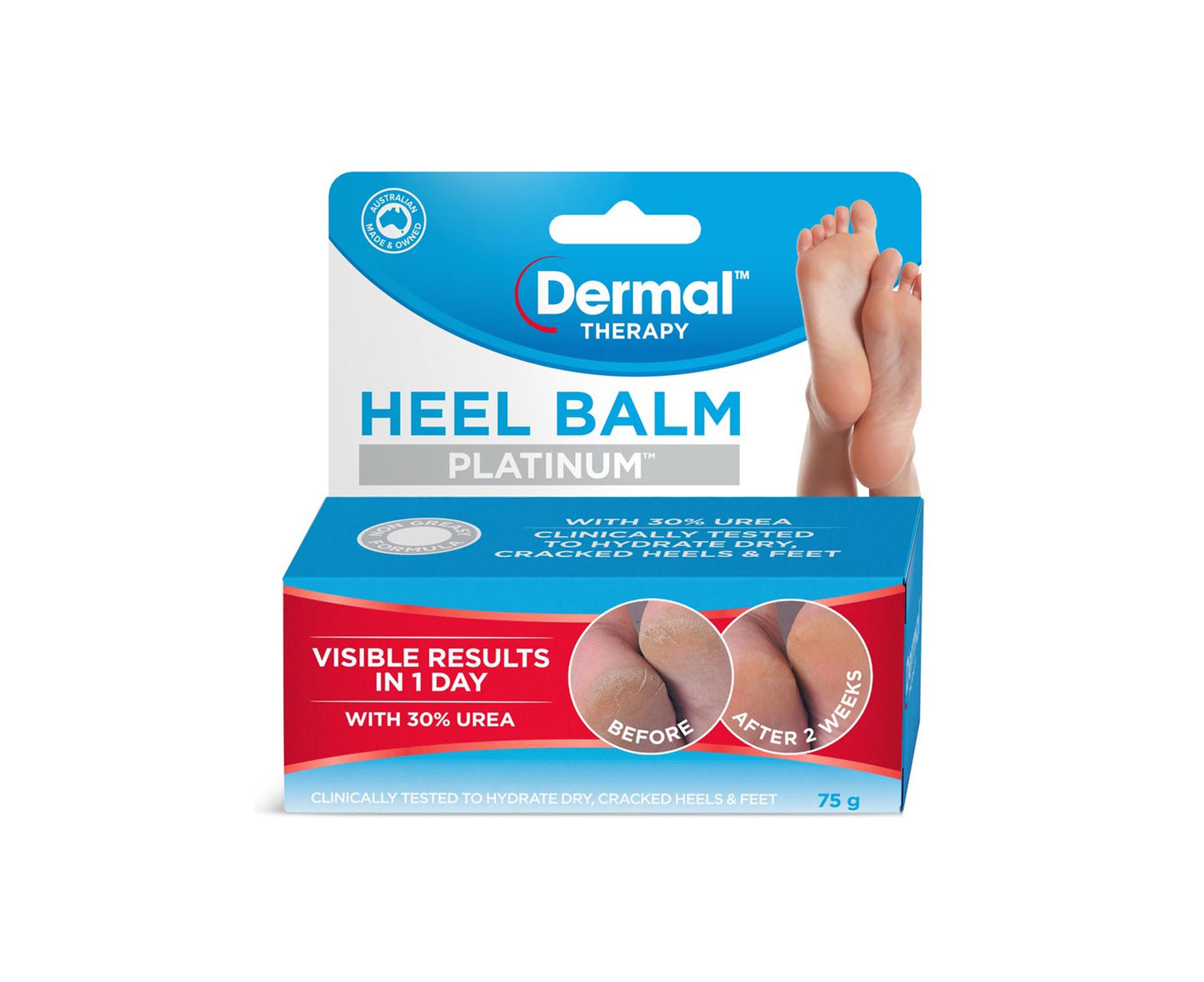 Dermal Therapy Heel Balm Platinum 75g