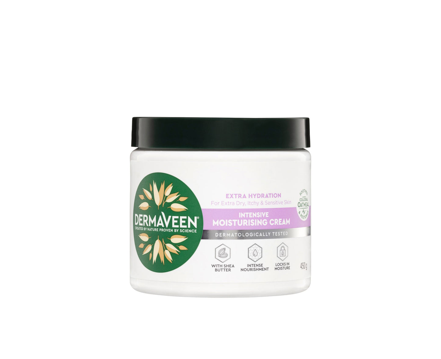 DermaVeen Extra Hydration Intensive Moisturising Cream 450g
