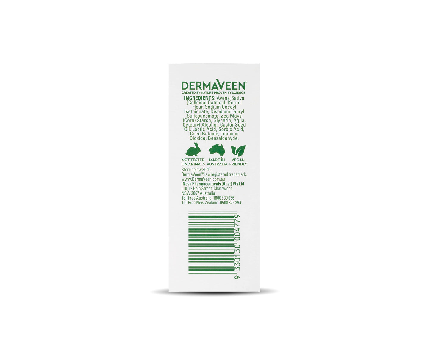 DermaVeen Soap Free Cleansing Bar 115g