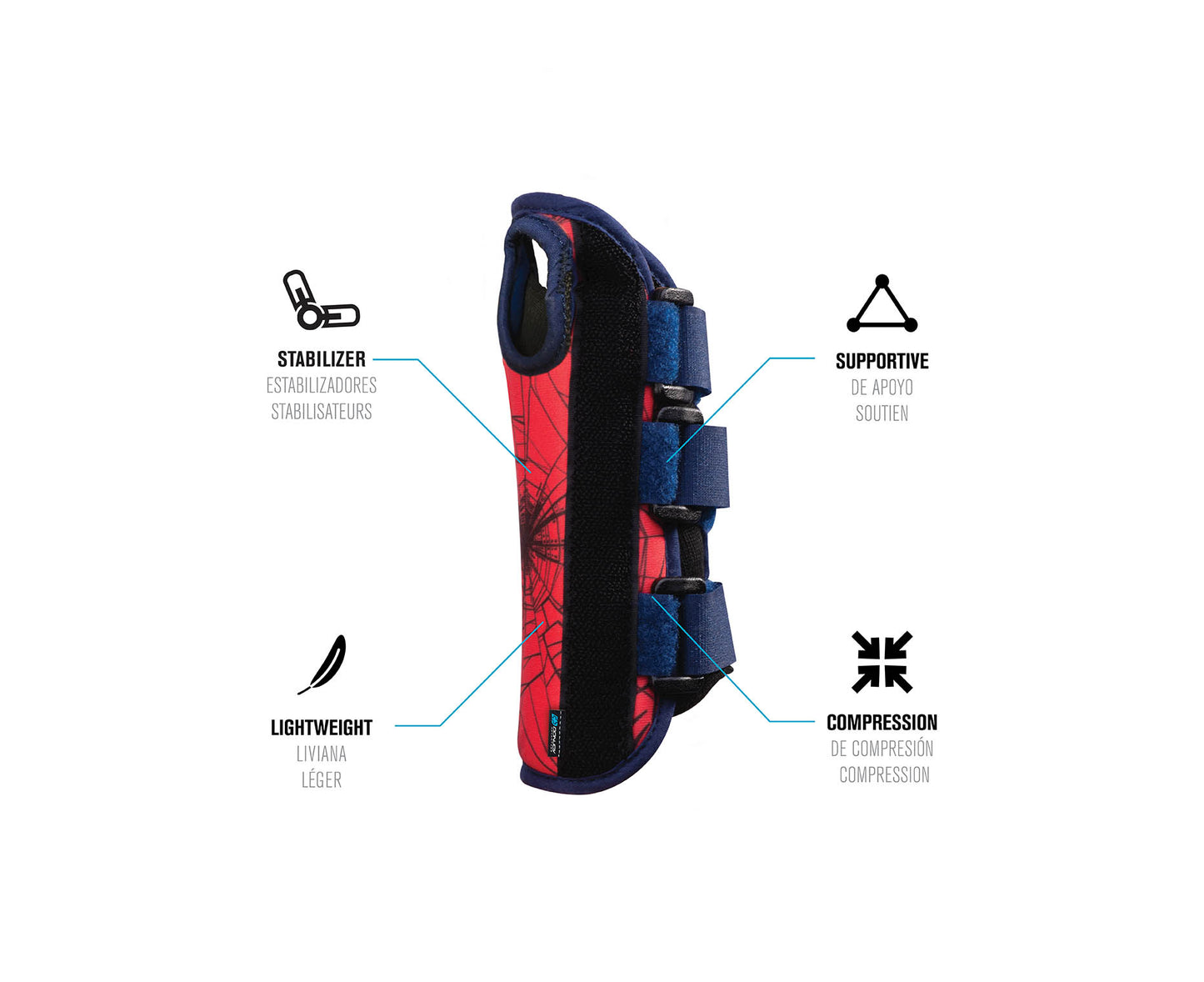 Donjoy Advantage Marvel Comfort Wrist Brace Spider-Man - Youth (Right)
