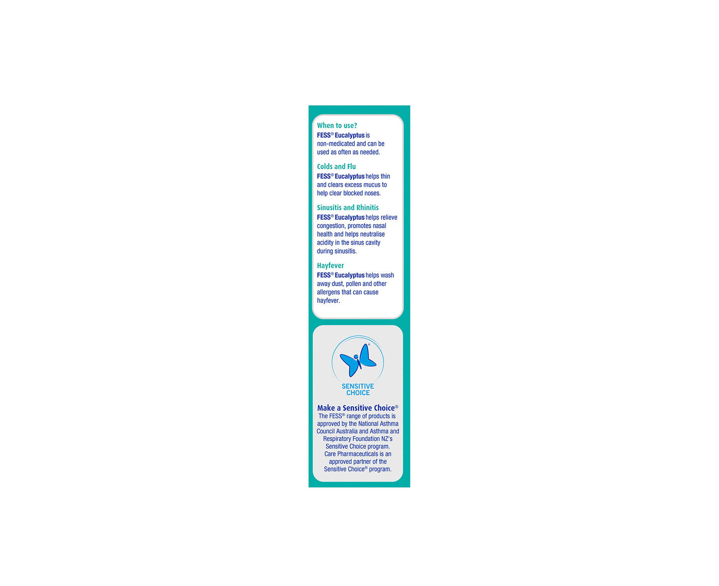 Fess Nasal Saline Spray Eucalyptus 30mL
