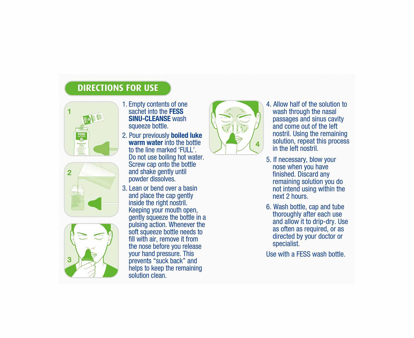 Fess Sinu-Cleanse Gentle Cleansing Wash Refills 100