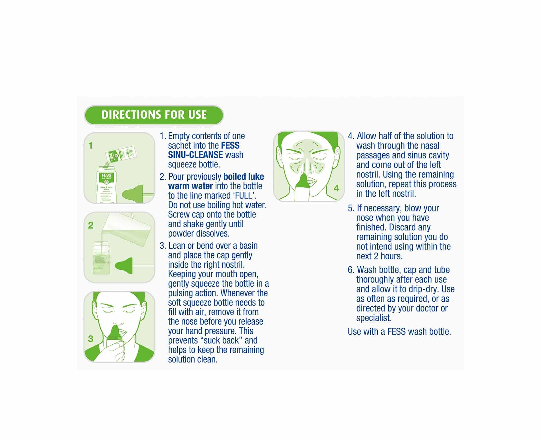 Fess Sinu-Cleanse Gentle Cleansing Wash Refills 100