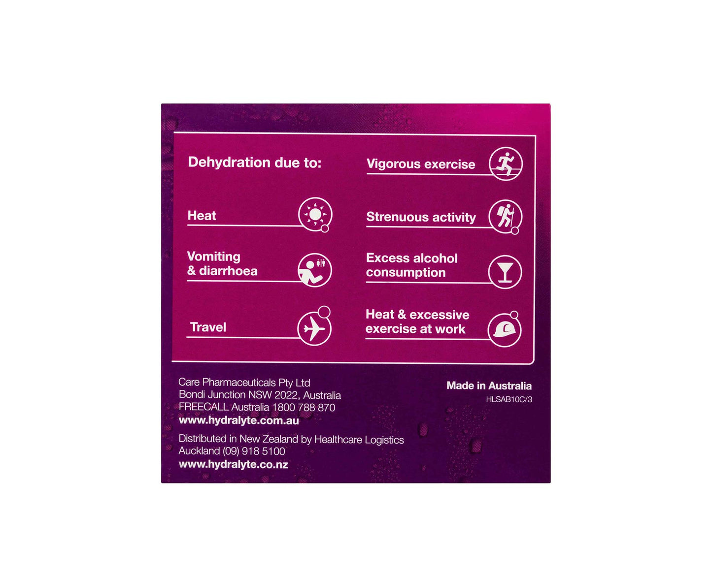Hydralyte Electrolyte Powder Sachet Apple Blackcurrant 5g x10
