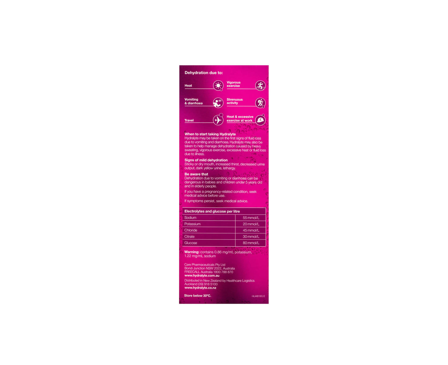 Hydralyte Ice Block Apple and Blackcurrant 16