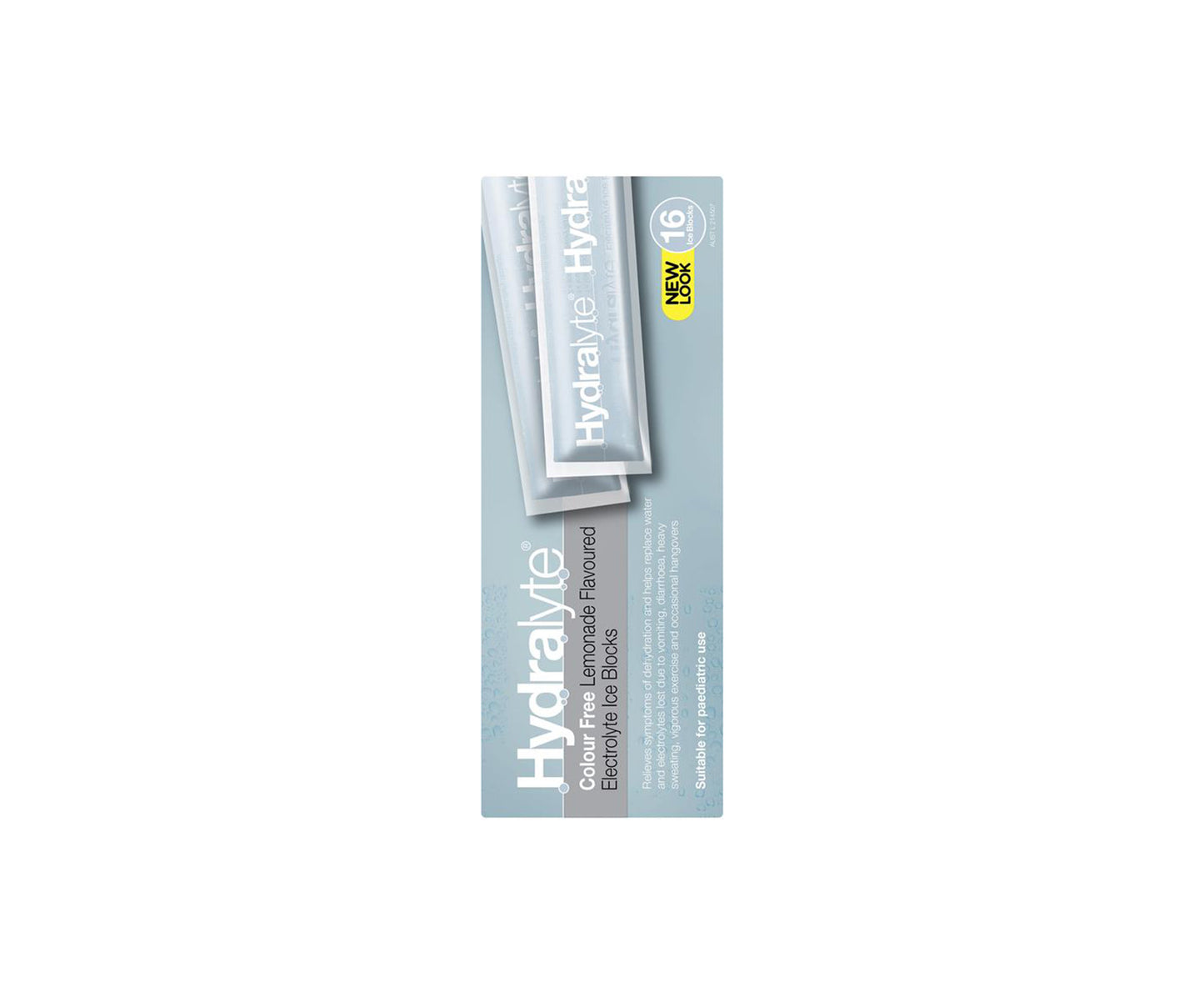 Hydralyte Electrolyte Ice Blocks Lemonade 16
