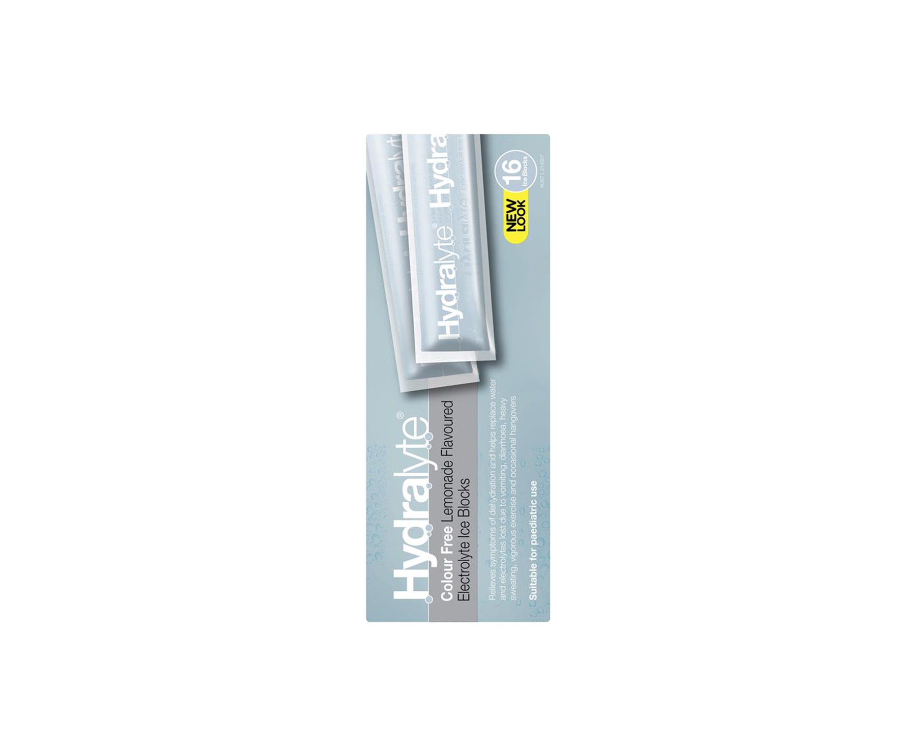 Hydralyte Electrolyte Ice Blocks Lemonade 16