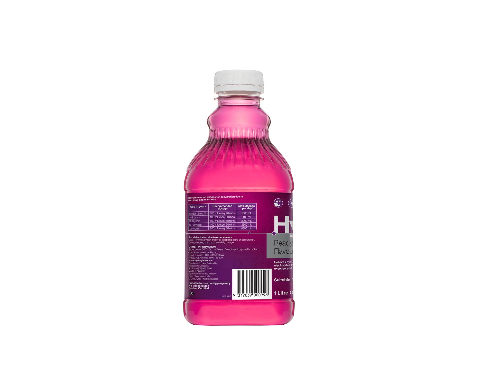 Hydralyte Electrolyte Liquid Apple Blackcurrant 1L