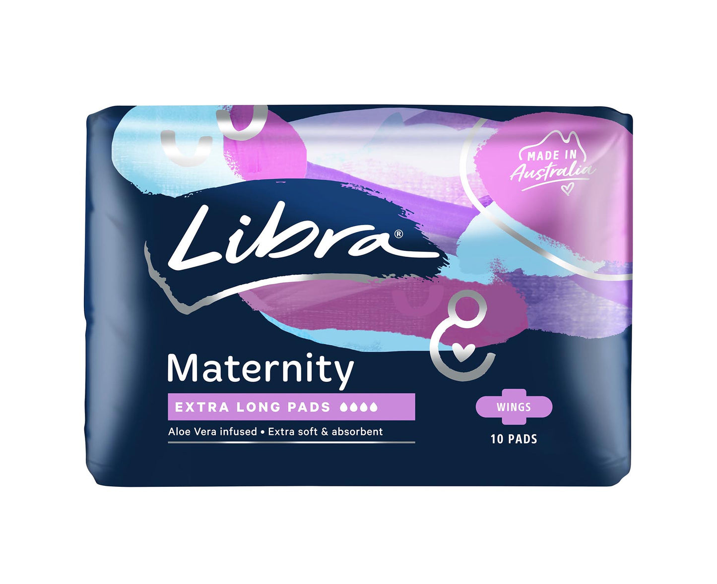 Libra Maternity Pads Extra Long With Wings 10 Pack