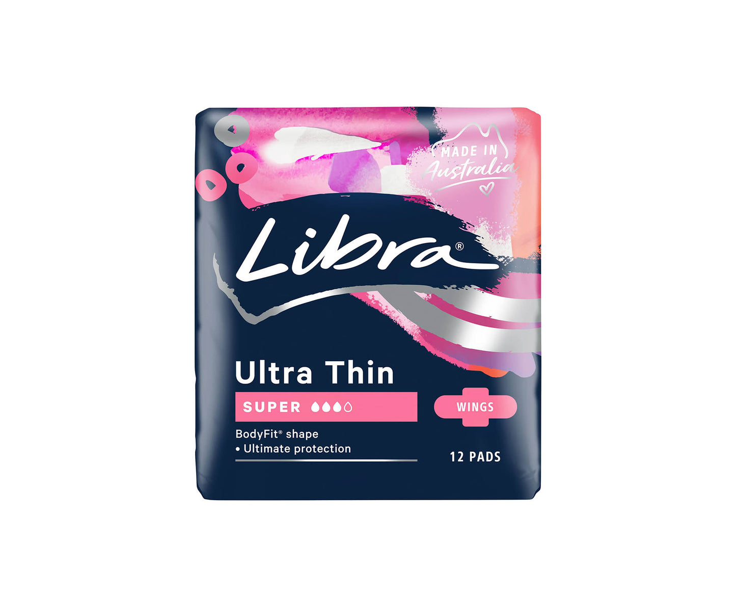 Libra Ultra Thin Pads Super With Wings 12