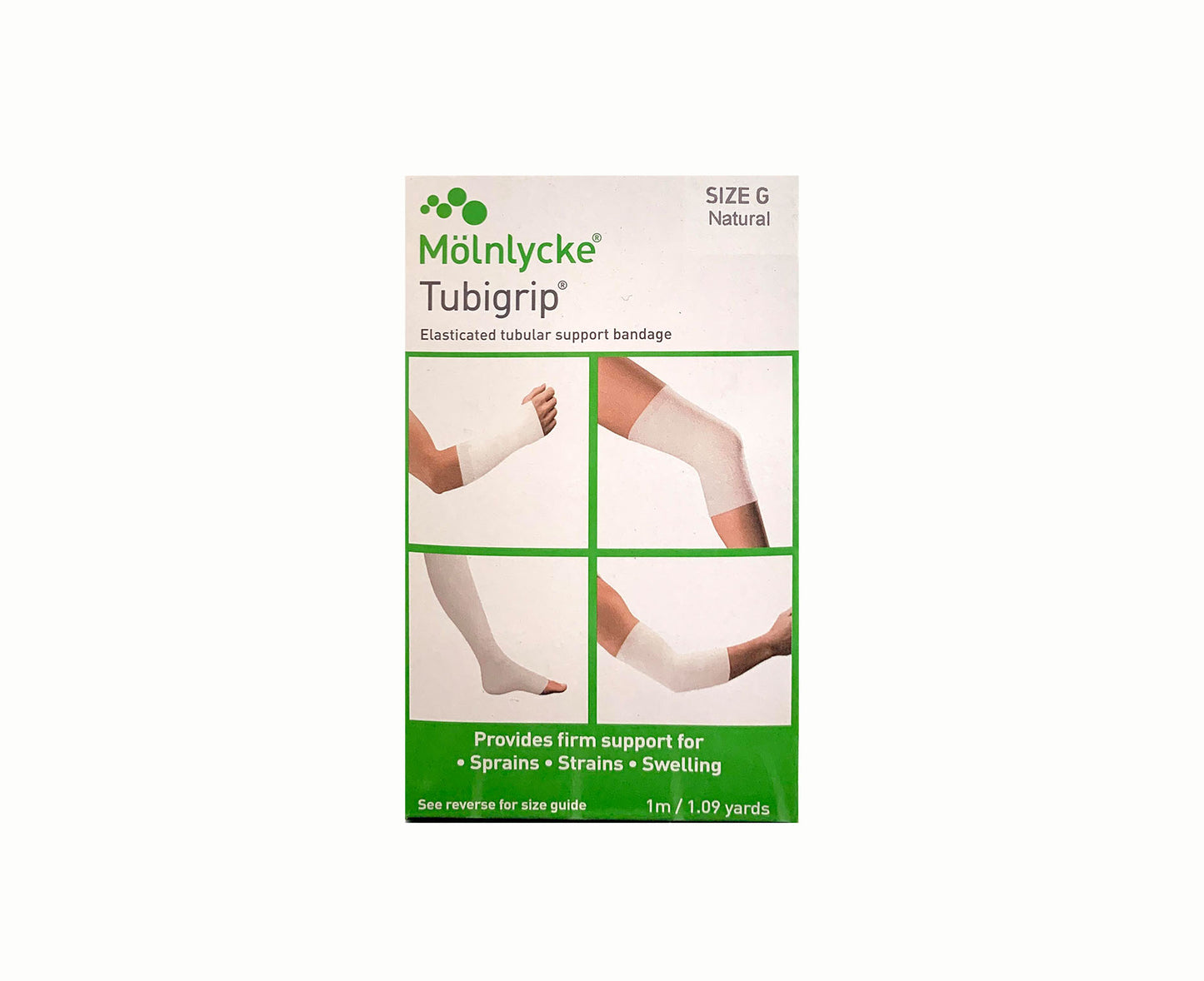 Molnlycke Tubigrip Elasticated Tubular Support Bandage Size G Natural 1 Meter