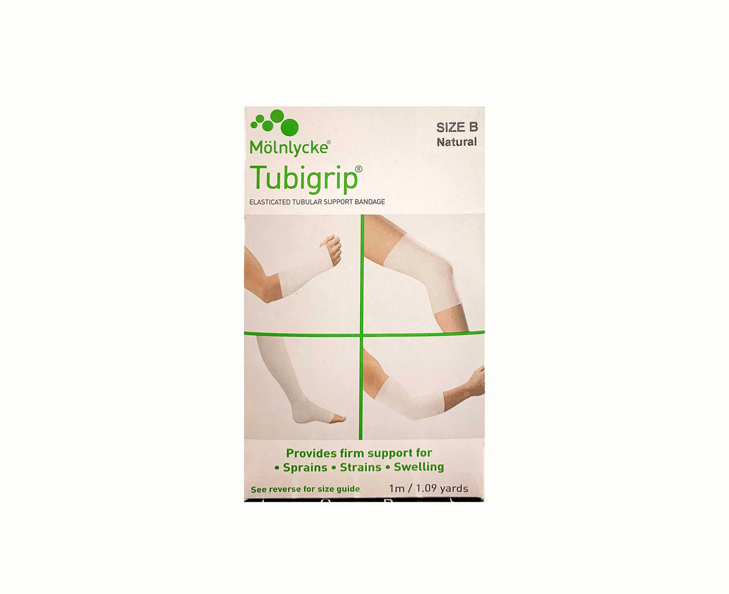 Molnlycke Tubigrip Elasticated Tubular Support Bandage Size B Natural 1 Meter
