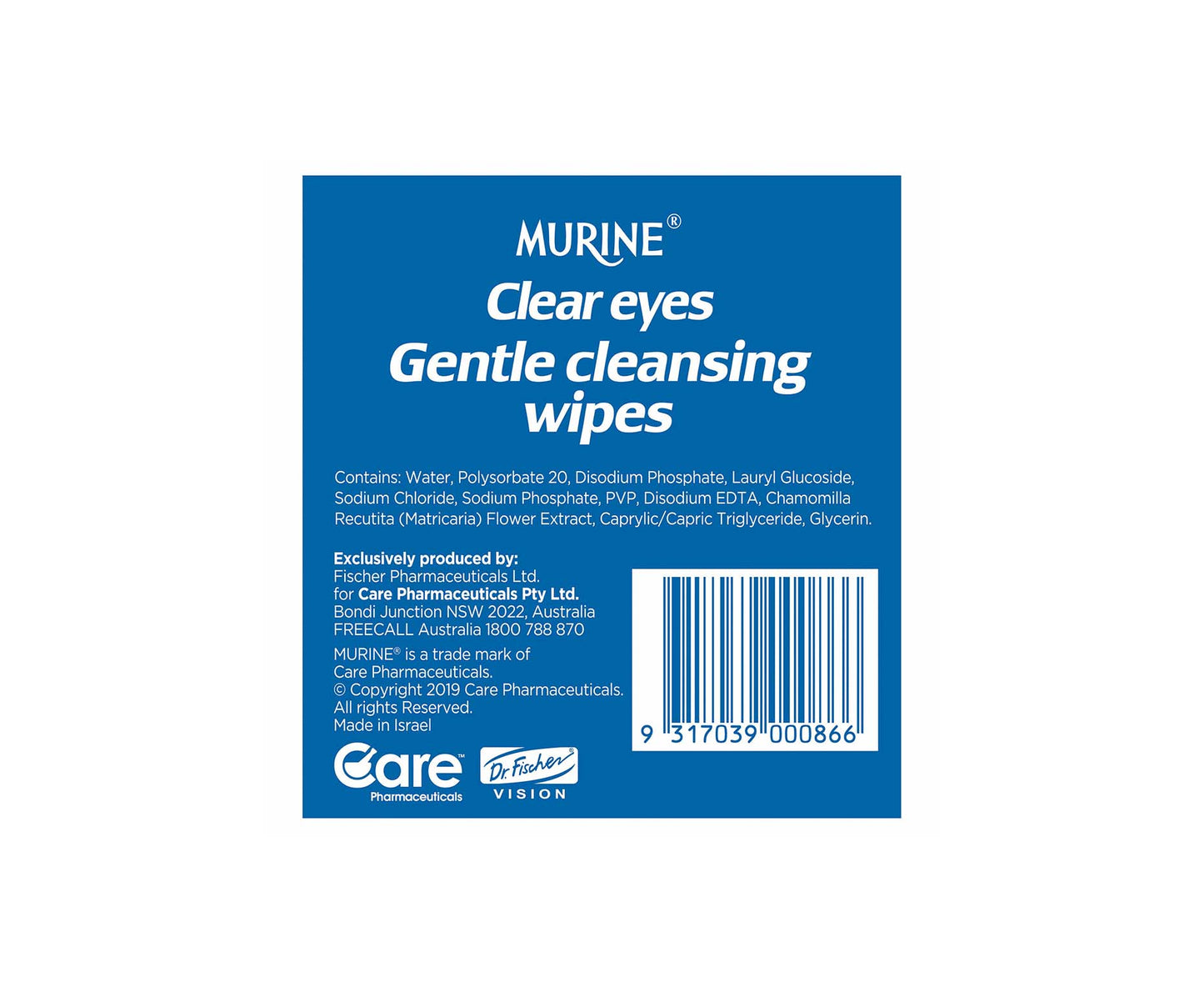 Murine Clear Eyes Gentle Cleansing Wipes 30