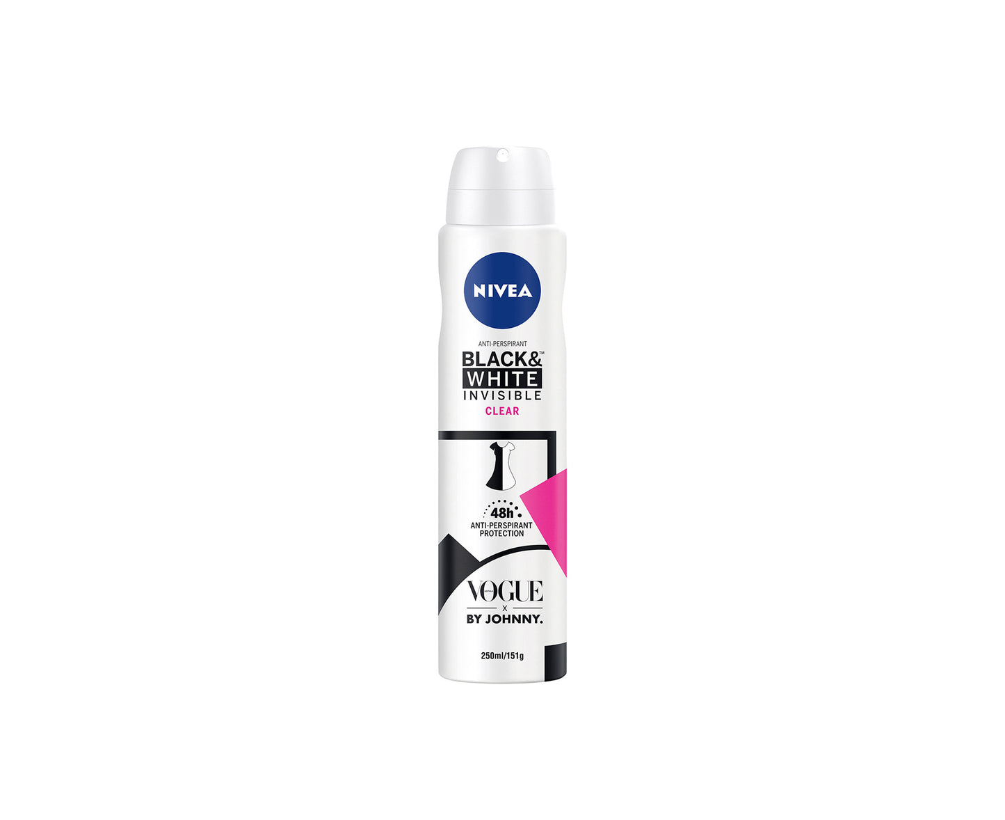 Nivea Invisible Black & White Clear Antiperspirant Aerosol 250mL