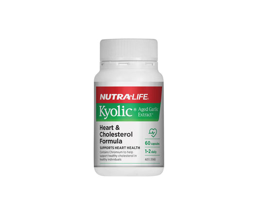 Nutra-Life Kyolic Aged Garlic Extract Heart & Cholesterol Formula 60 Capsules