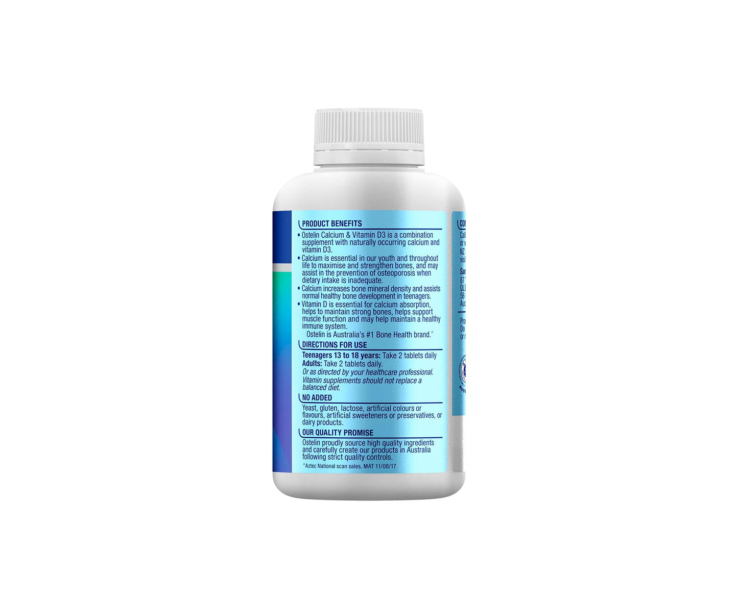 Ostelin Calcium & Vitamin D3 Tablets 250