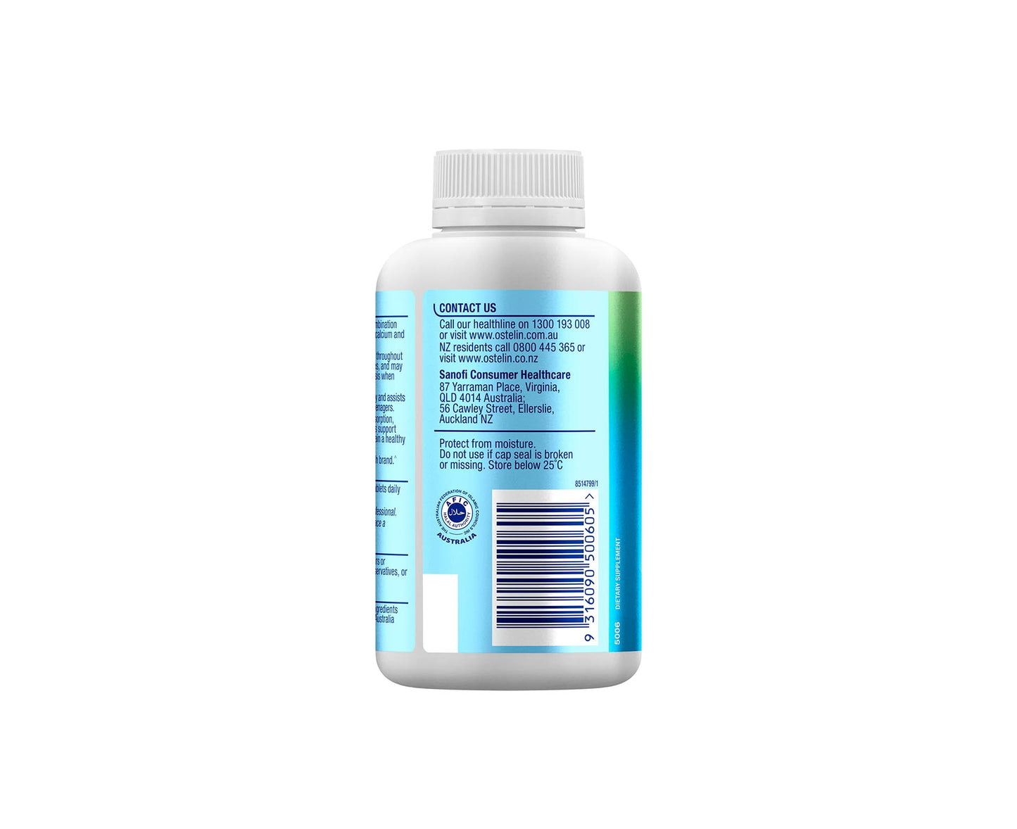 Ostelin Calcium & Vitamin D3 Tablets 250
