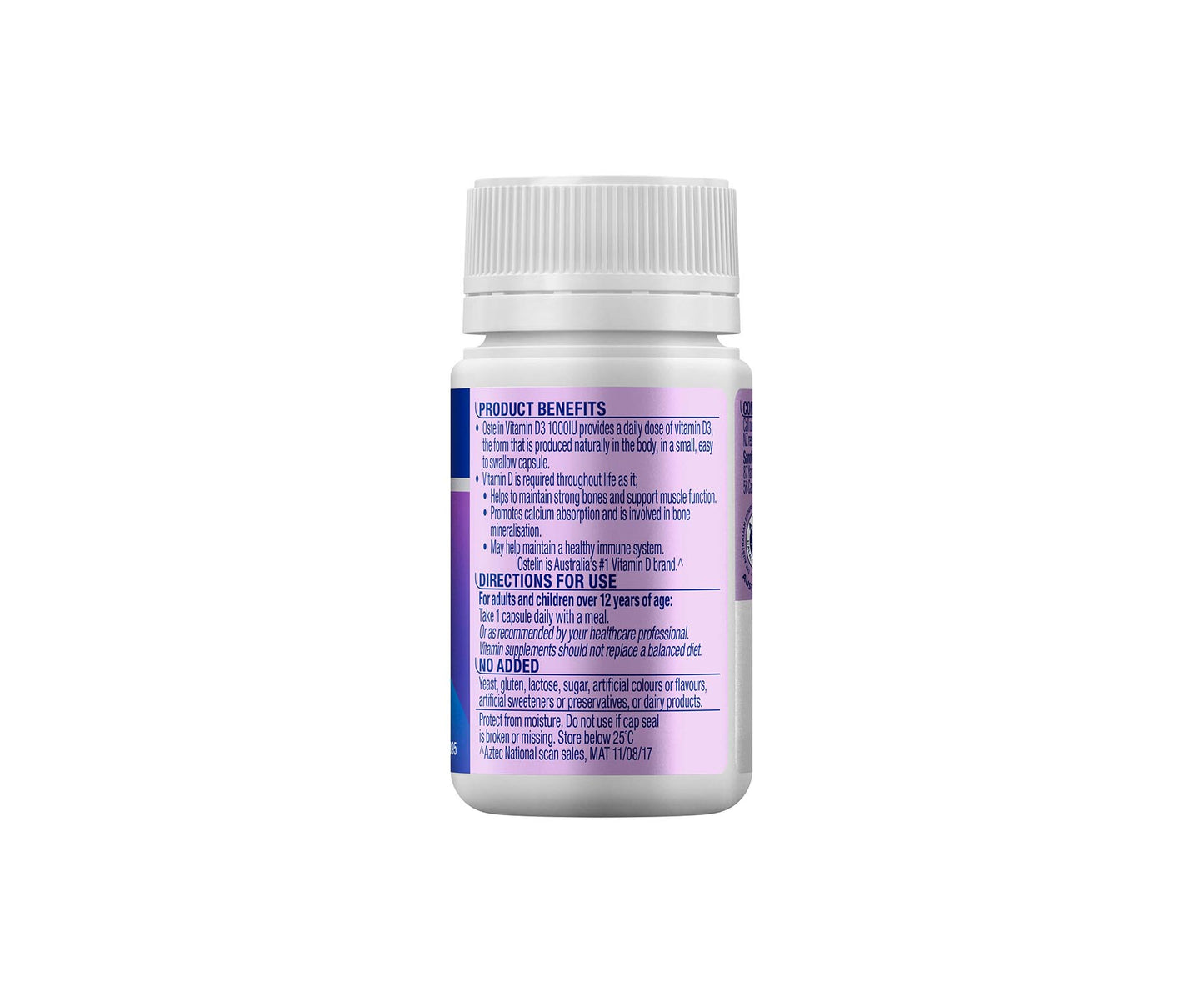 Ostelin Vitamin D3 1000IU Capsules 250