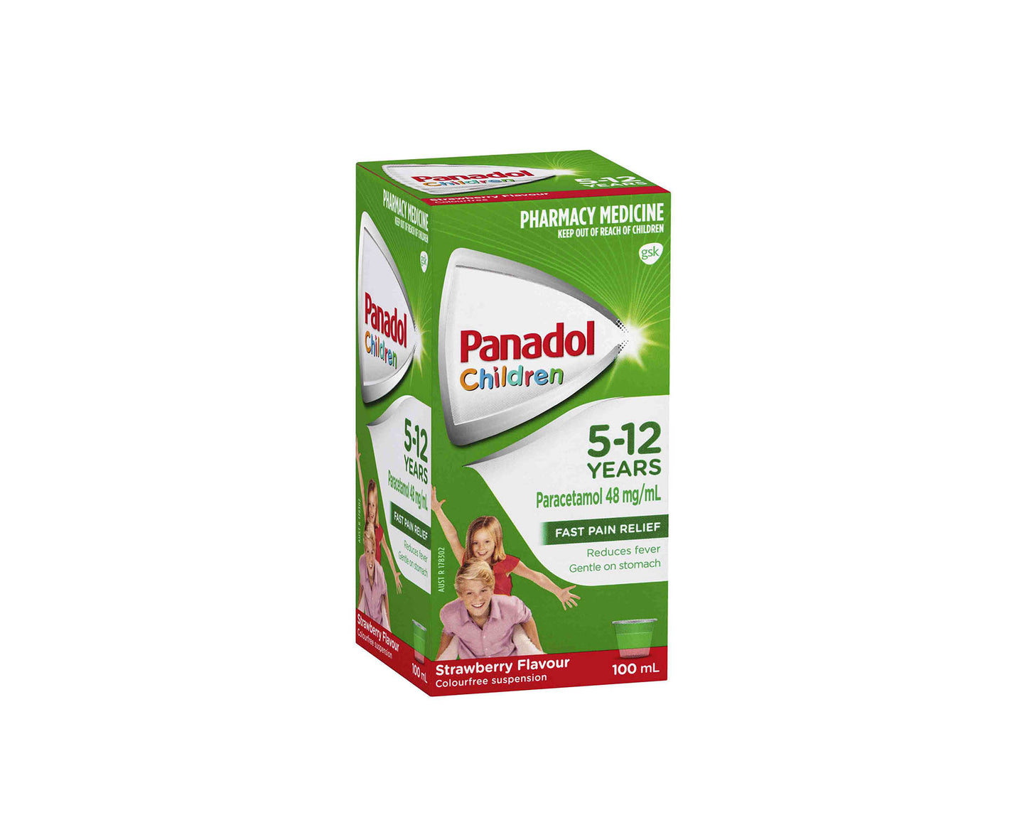 Panadol Children 5-12 Years Strawberry 100mL