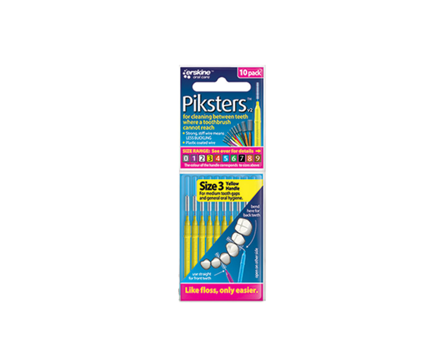 Pikster Interdental Brush 10 Pack Size 3