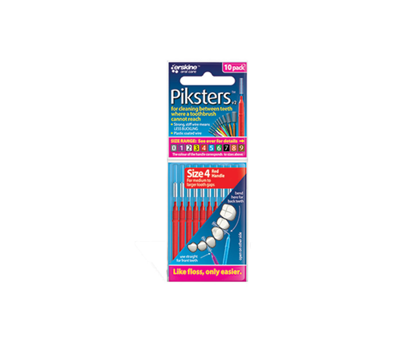 Pikster Interdental Brush 10 Pack Size 4