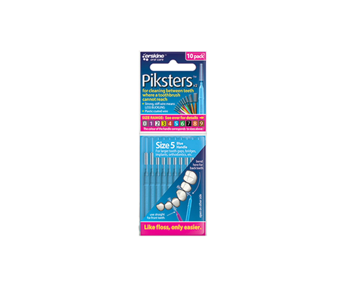 Pikster Interdental Brush 10 Pack Size 5