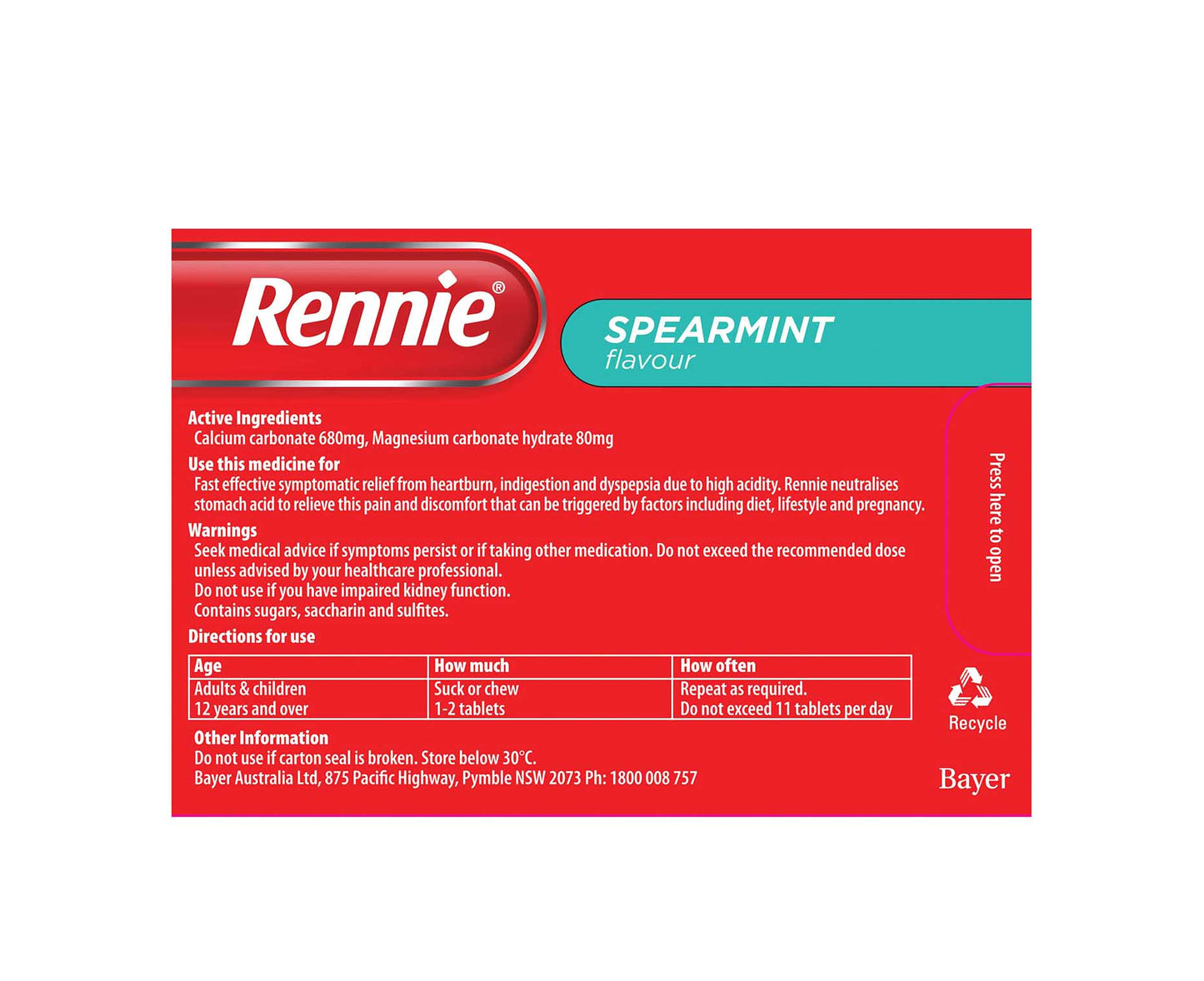 Rennie Chewable Tablets 48